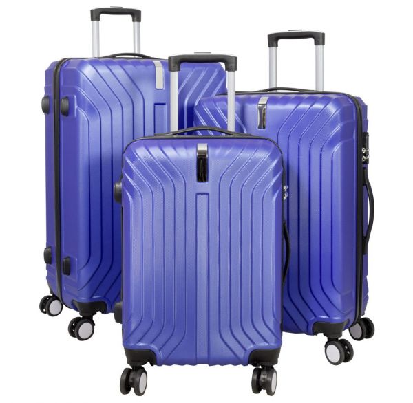 ABS Kofferset 3tlg Palma blau