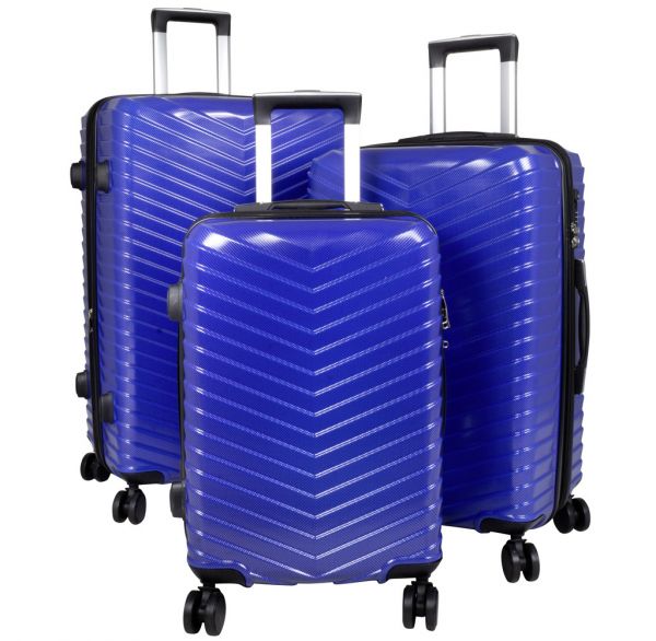 Polycarbonat Kofferset 3tlg Meran blau