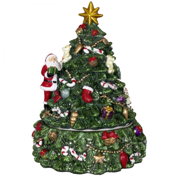 Mechanische Spieluhr Weihnachtsbaum mit Santa 15cm